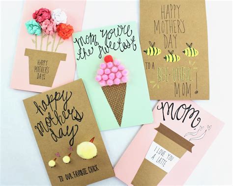 mother's day cards homemade easy